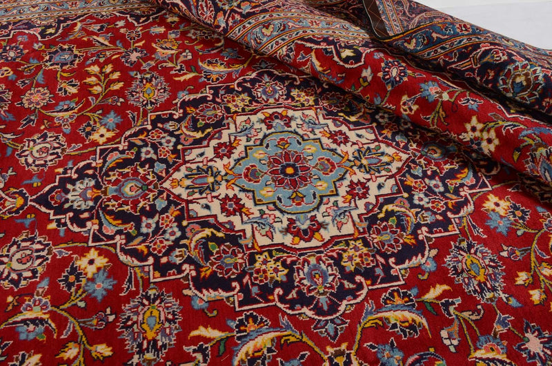 Alfombra persa - Keshan - 332 x 231 cm - rojo