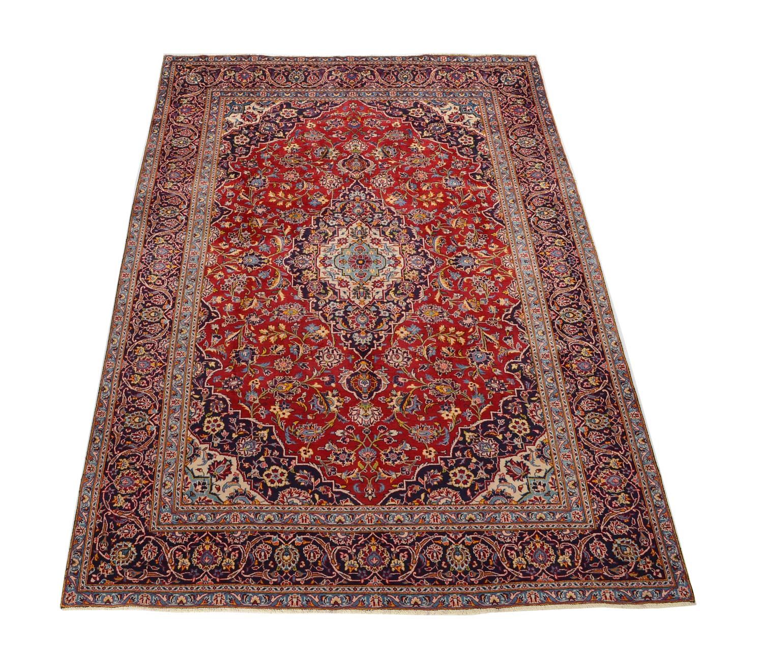 Alfombra persa - Keshan - 332 x 231 cm - rojo
