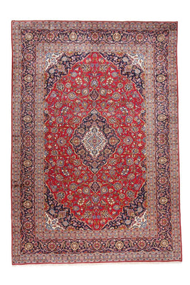 Alfombra persa - Keshan - 349 x 246 cm - rojo