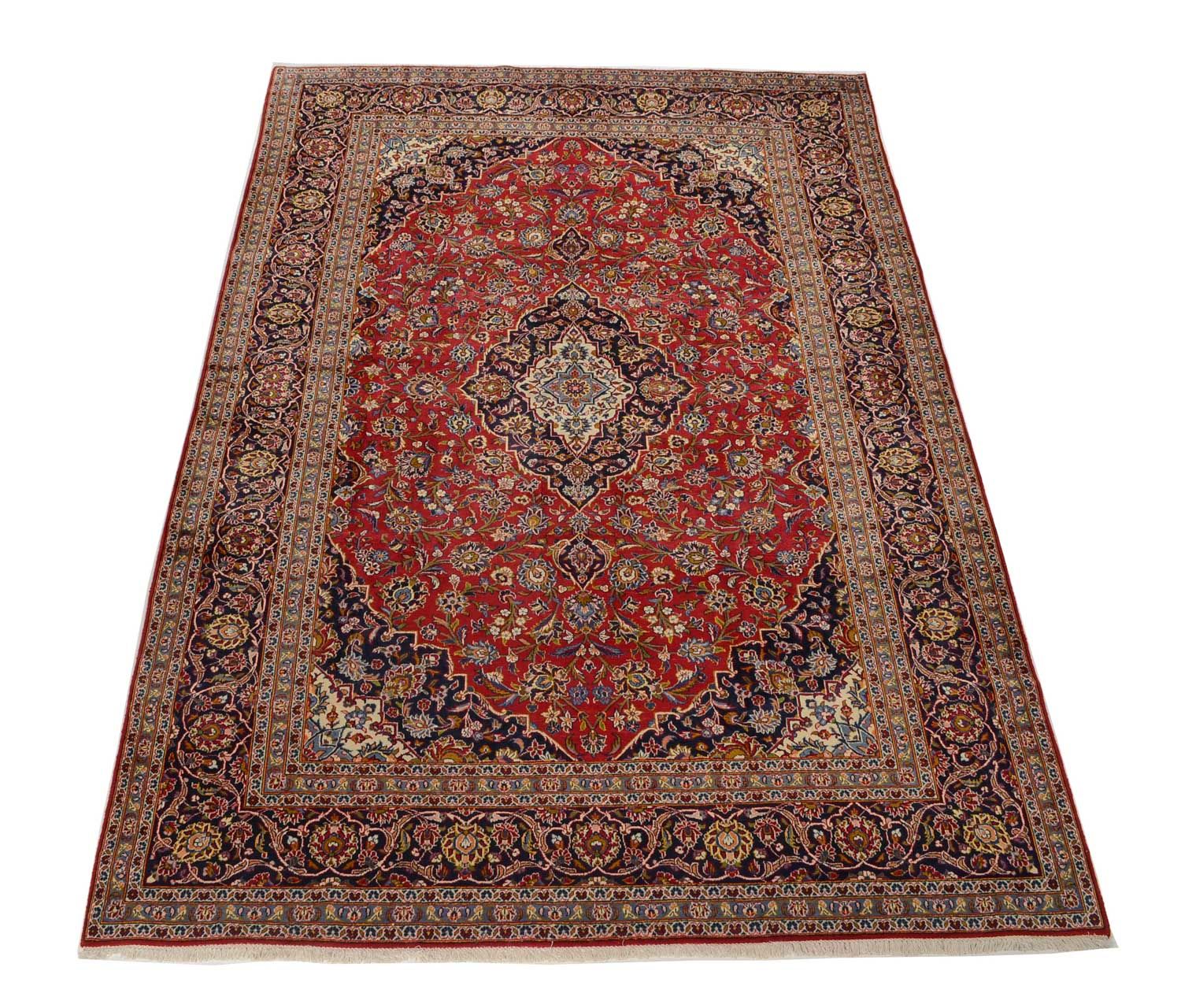 Alfombra persa - Keshan - 349 x 246 cm - rojo