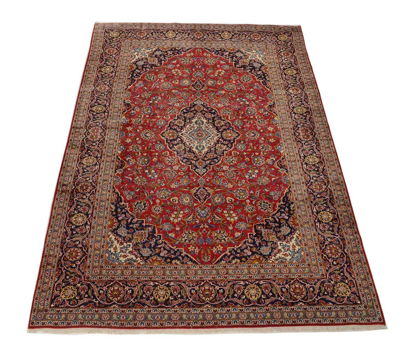Alfombra persa - Keshan - 349 x 246 cm - rojo