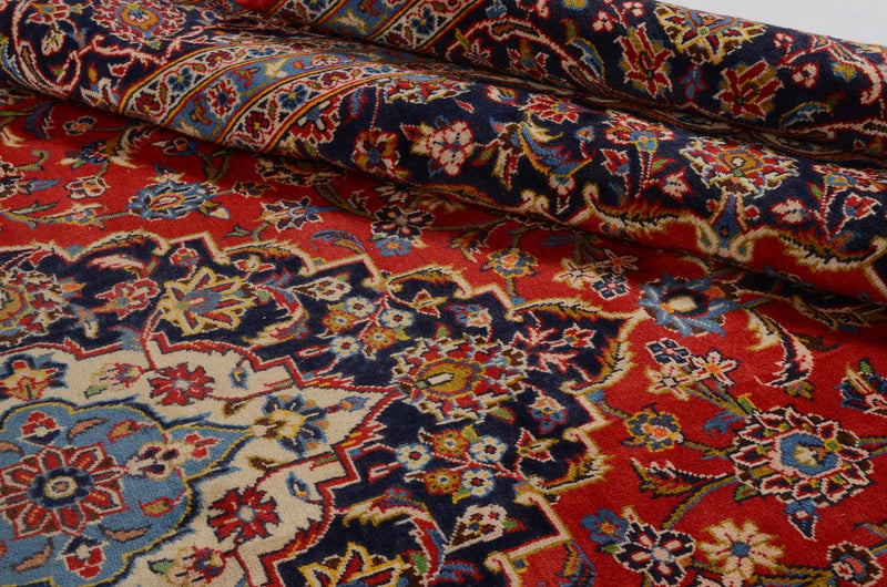 Alfombra persa - Keshan - 350 x 242 cm - rojo