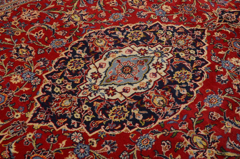 Alfombra persa - Keshan - 336 x 241 cm - rojo