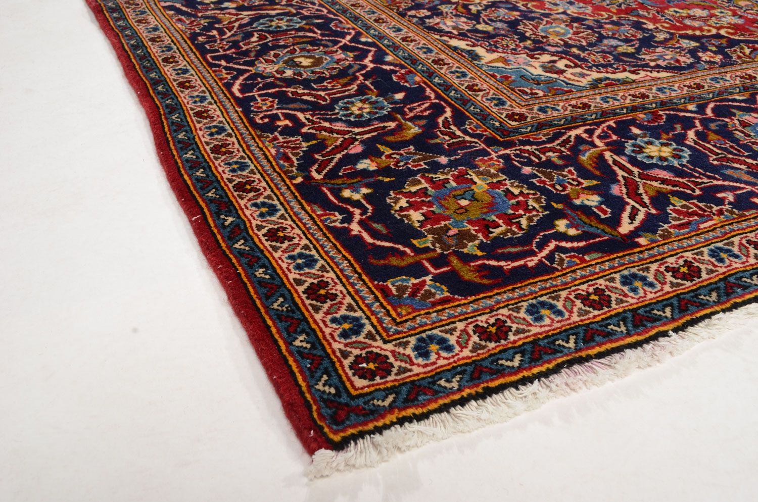 Alfombra persa - Keshan - 305 x 198 cm - rojo