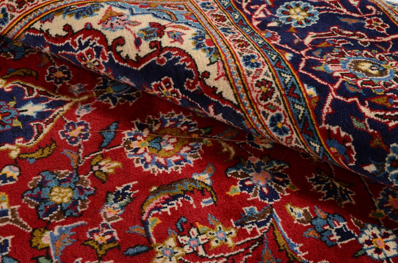 Alfombra persa - Keshan - 305 x 198 cm - rojo