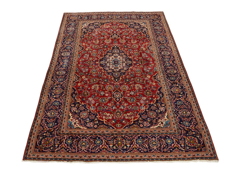 Alfombra persa - Keshan - 305 x 198 cm - rojo