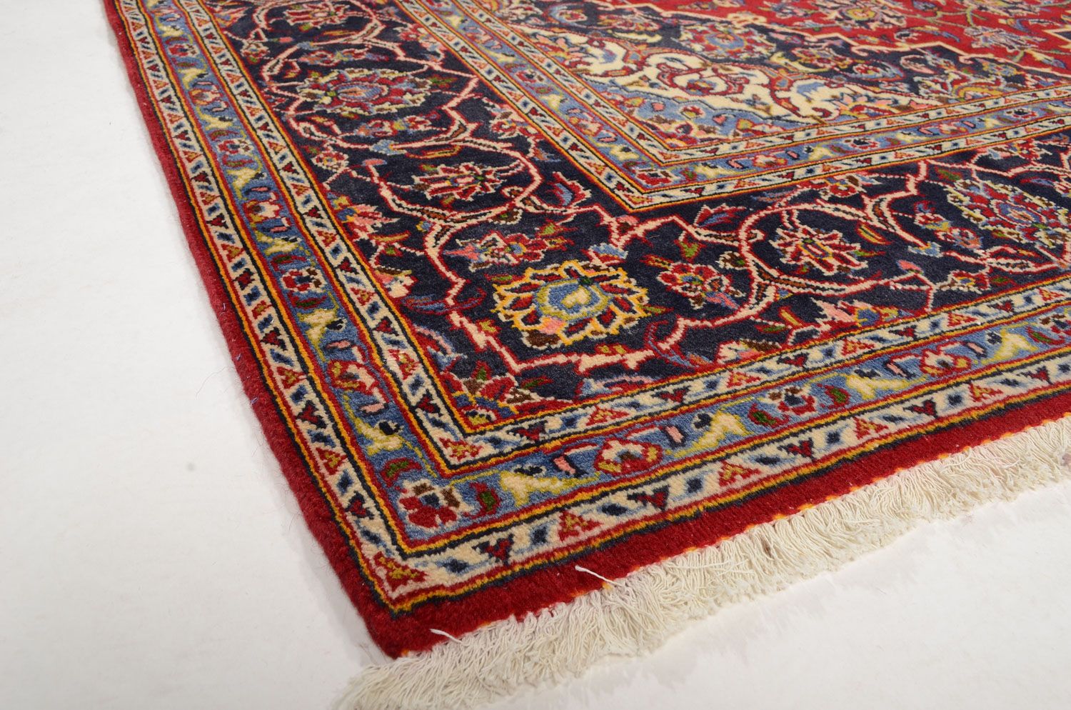 Alfombra persa - Keshan - 305 x 202 cm - rojo
