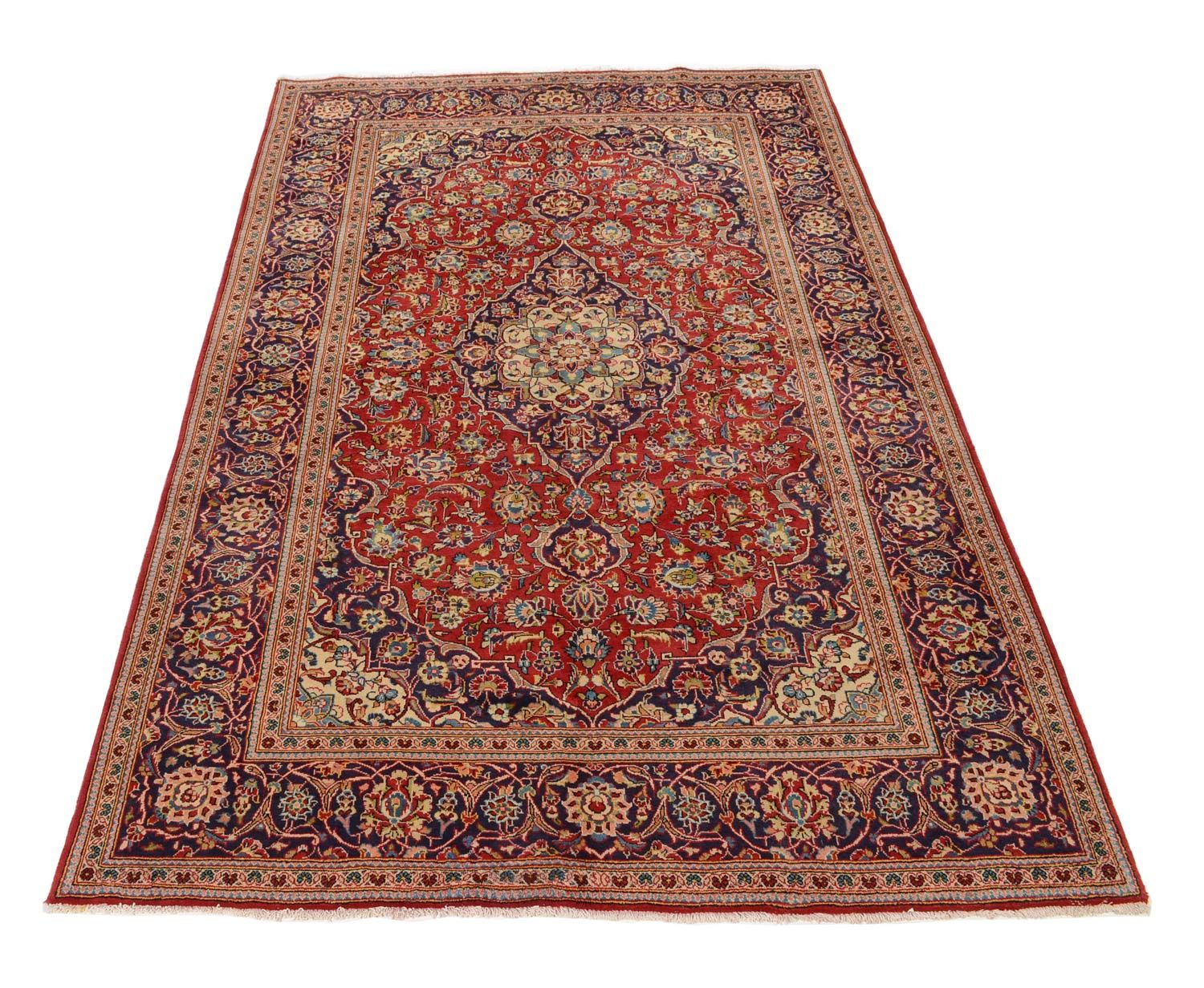 Alfombra persa - Keshan - 315 x 197 cm - rojo
