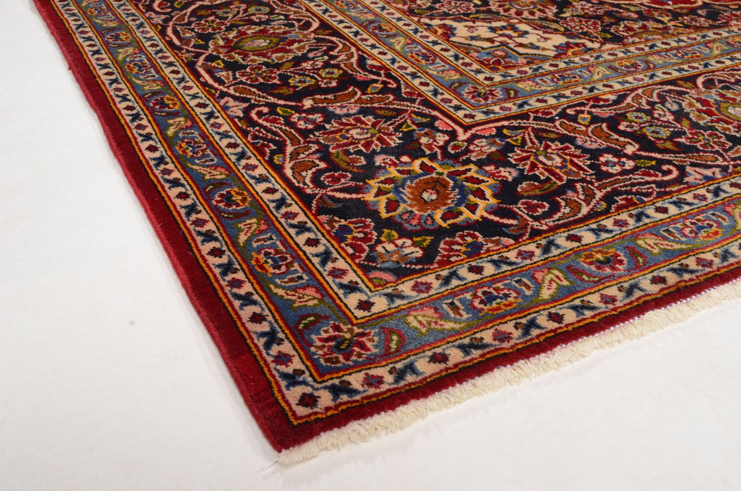 Alfombra persa - Keshan - 300 x 199 cm - rojo