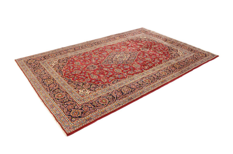 Alfombra persa - Keshan - 300 x 199 cm - rojo