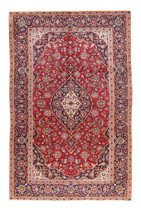 Alfombra persa - Keshan - 299 x 194 cm - rojo