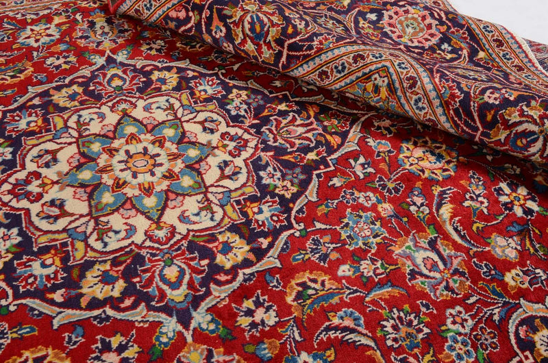 Alfombra persa - Keshan - 297 x 200 cm - rojo