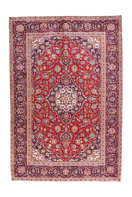 Alfombra persa - Keshan - 290 x 195 cm - rojo
