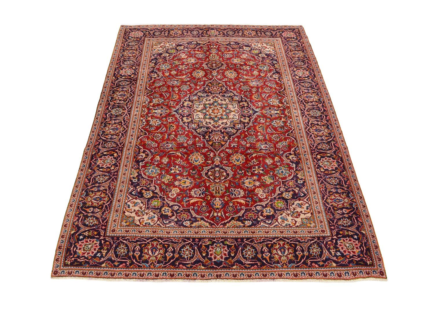 Alfombra persa - Keshan - 290 x 195 cm - rojo