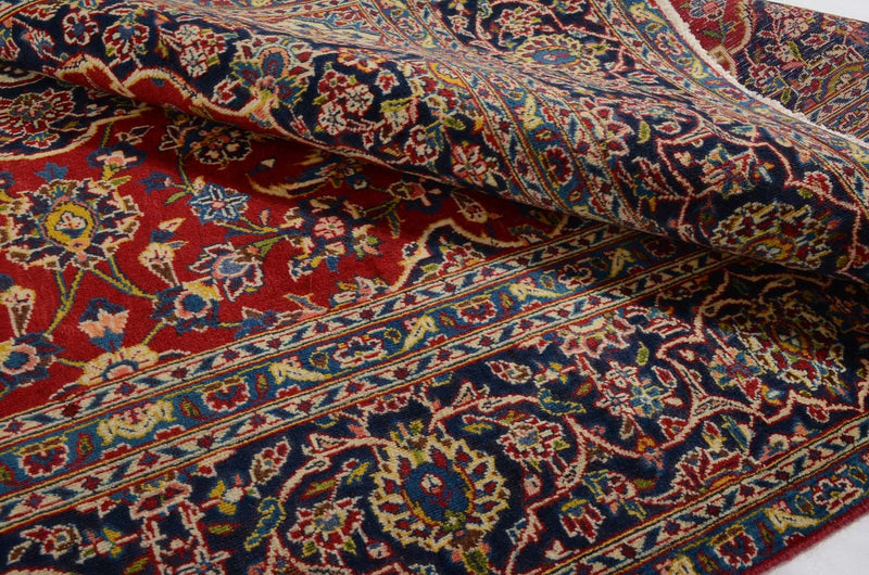 Alfombra persa - Keshan - 286 x 194 cm - rojo