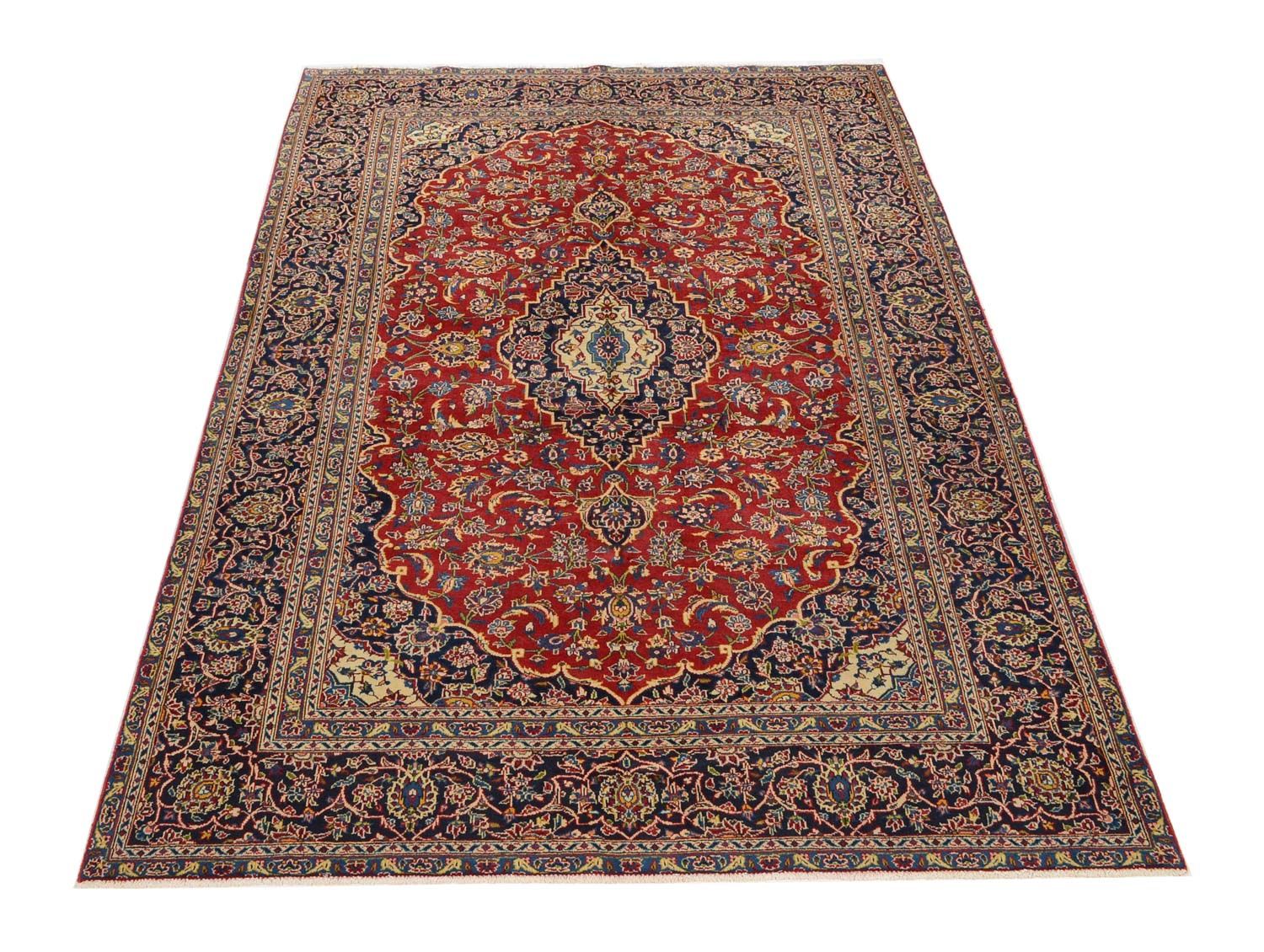 Alfombra persa - Keshan - 286 x 194 cm - rojo