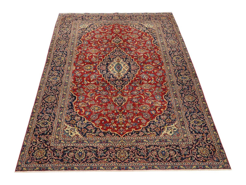 Alfombra persa - Keshan - 286 x 194 cm - rojo