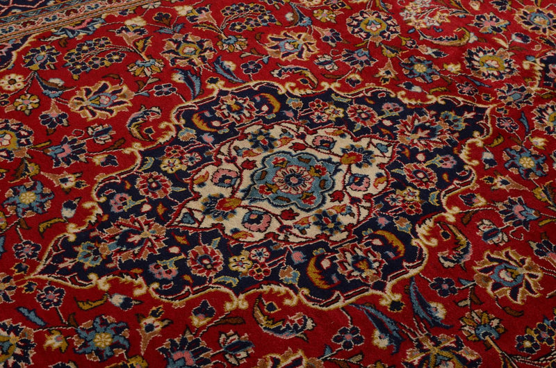 Alfombra persa - Keshan - 300 x 200 cm - rojo