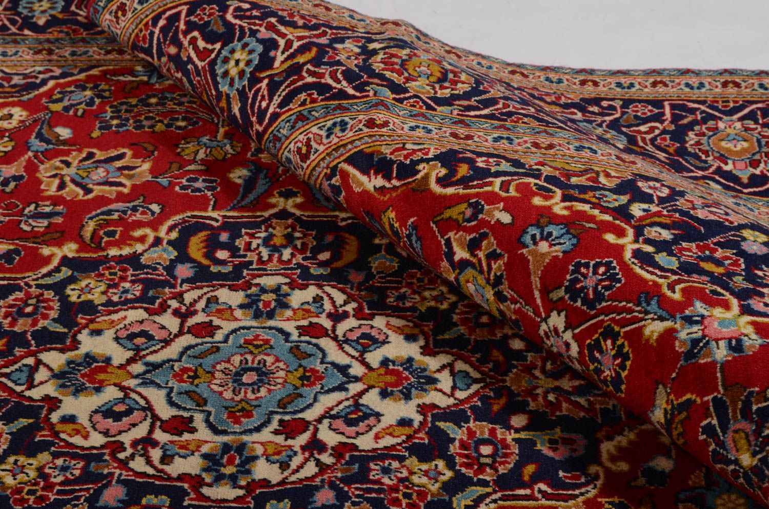 Alfombra persa - Keshan - 300 x 200 cm - rojo