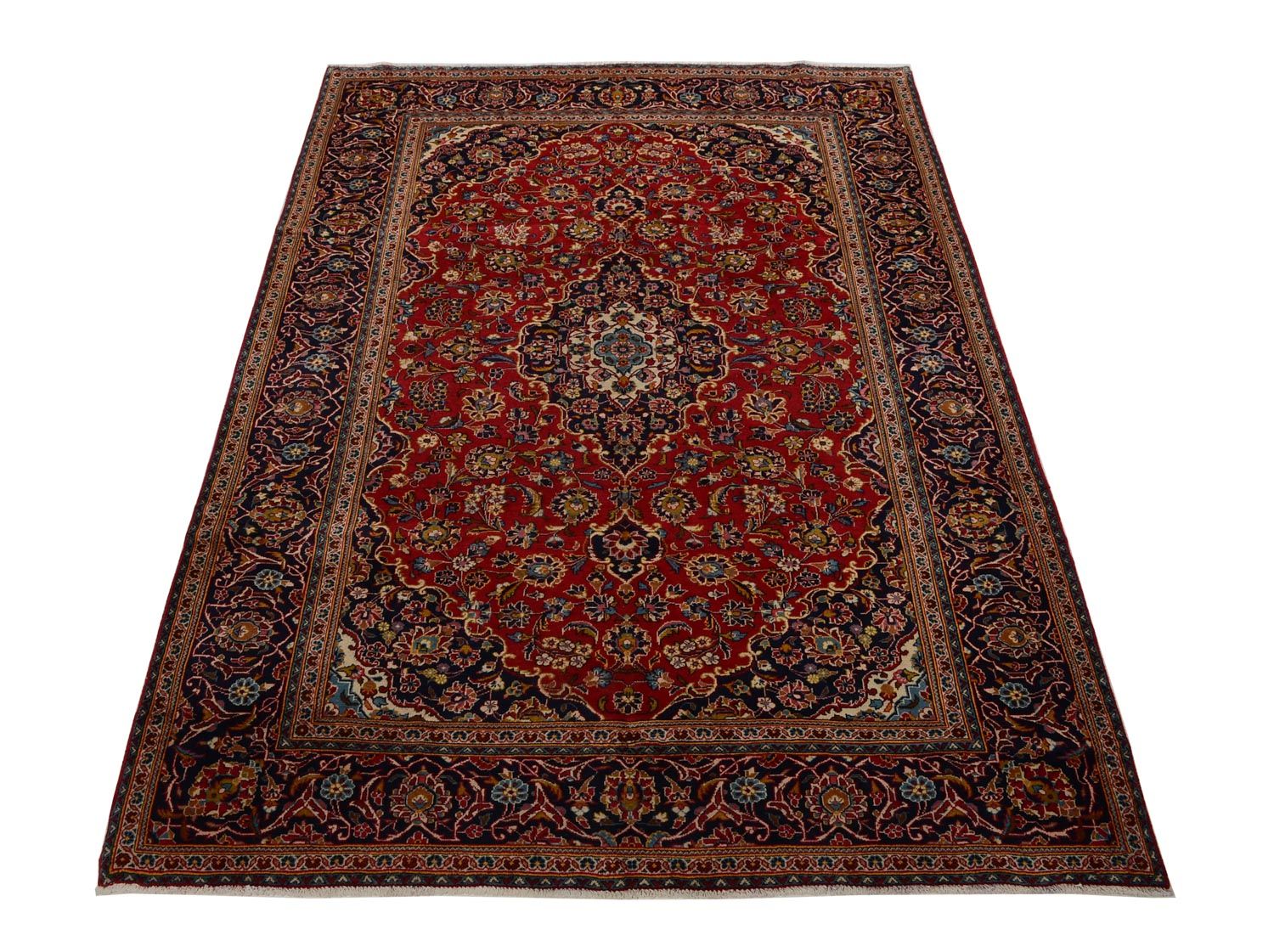 Alfombra persa - Keshan - 300 x 200 cm - rojo