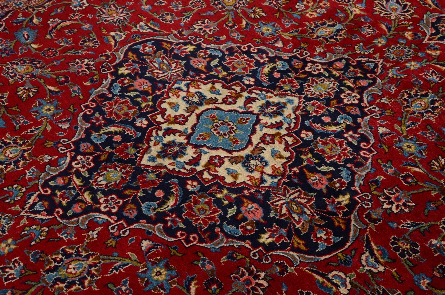 Alfombra persa - Keshan - 352 x 246 cm - rojo