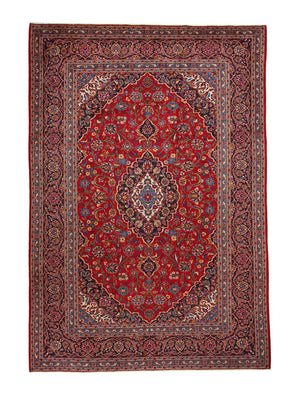 Alfombra persa - Keshan - 357 x 245 cm - rojo