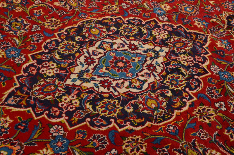 Alfombra persa - Keshan - 357 x 245 cm - rojo