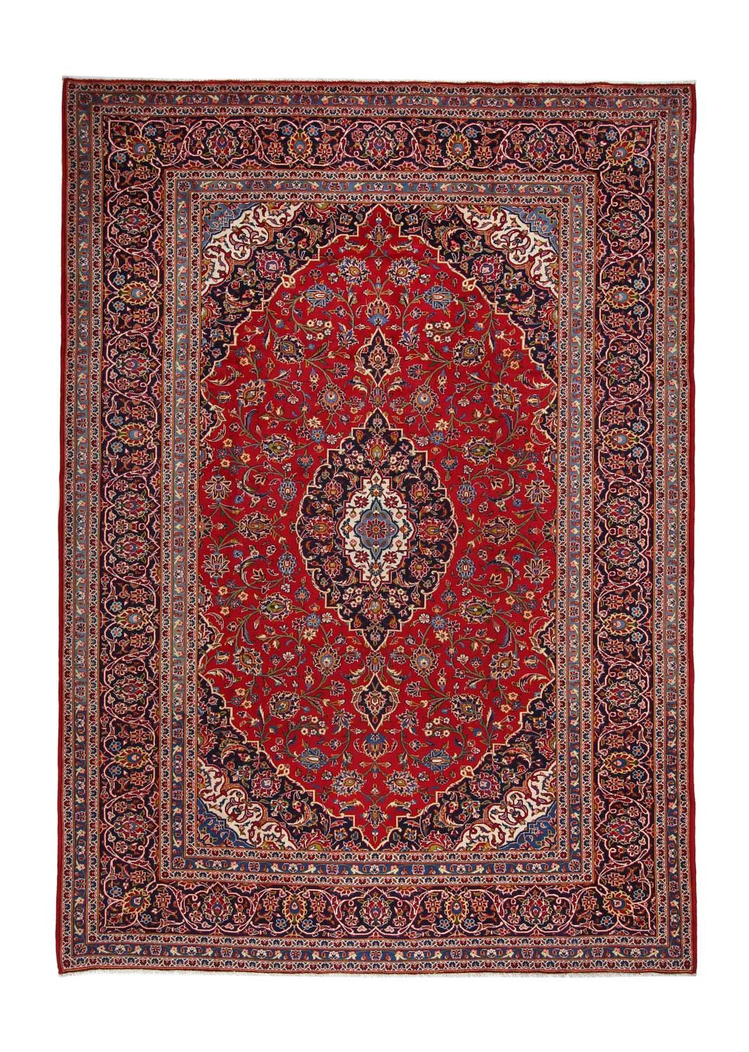 Alfombra persa - Keshan - 360 x 255 cm - rojo