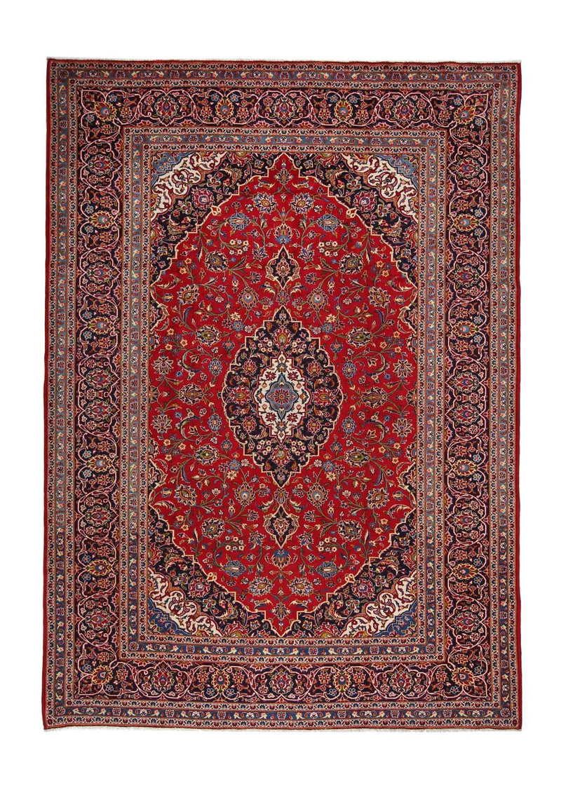 Alfombra persa - Keshan - 360 x 255 cm - rojo