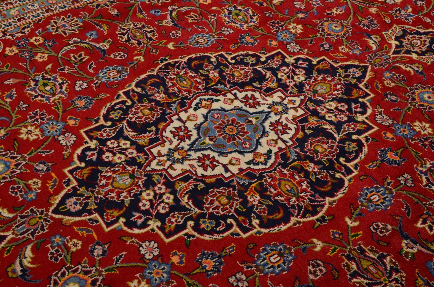 Alfombra persa - Keshan - 360 x 255 cm - rojo