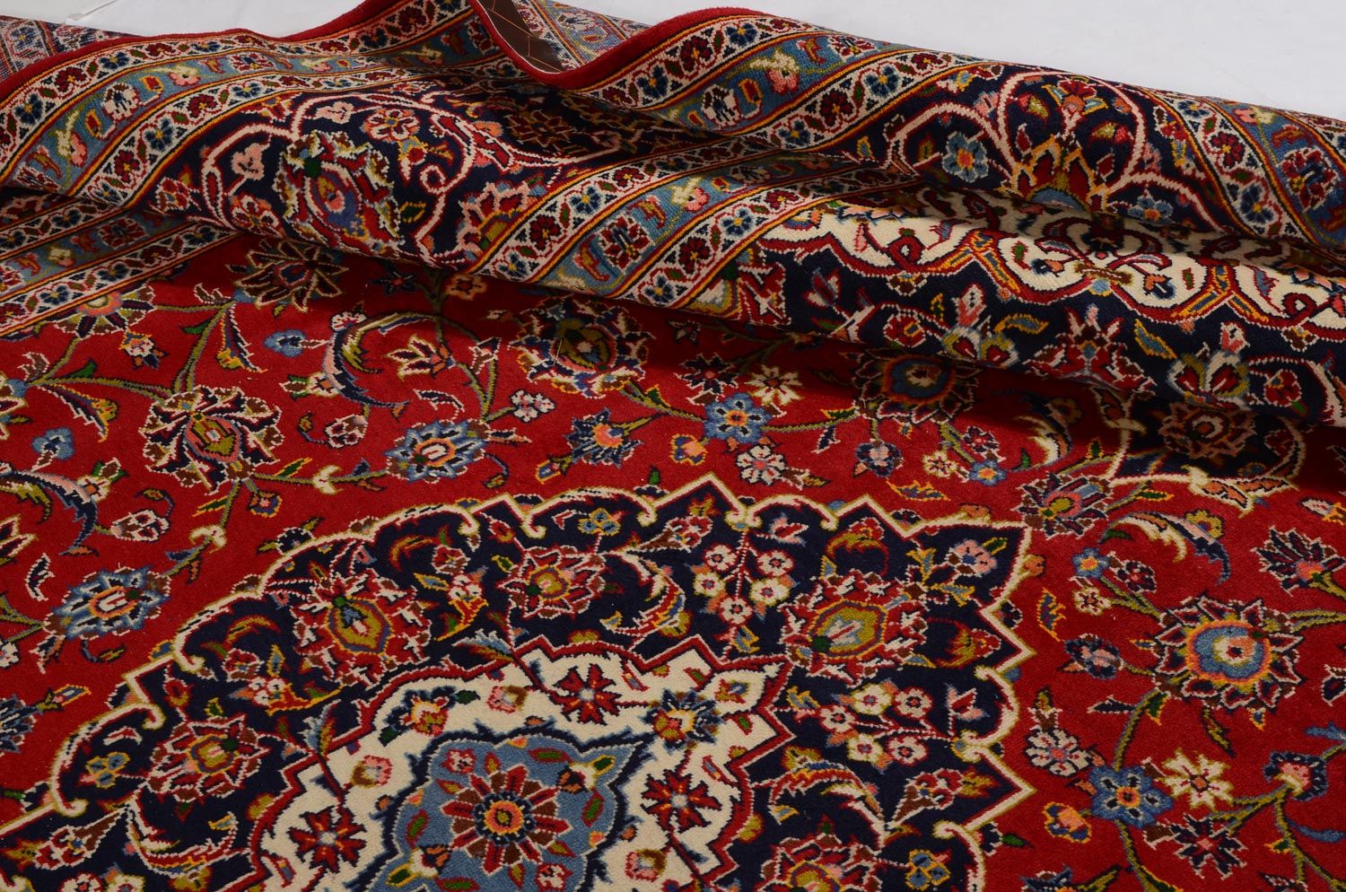 Alfombra persa - Keshan - 360 x 255 cm - rojo
