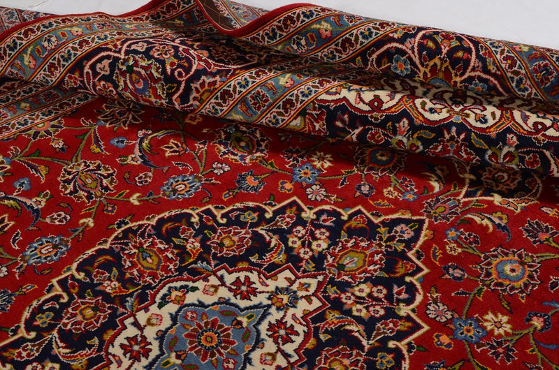 Alfombra persa - Keshan - 360 x 255 cm - rojo