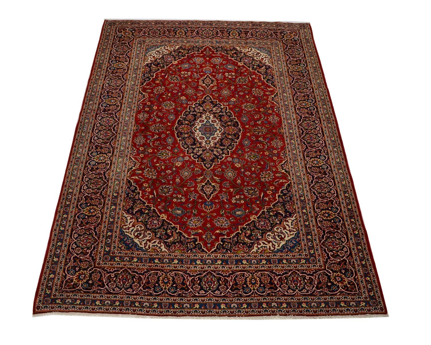 Alfombra persa - Keshan - 360 x 255 cm - rojo