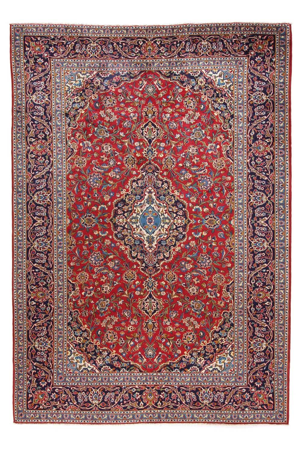 Alfombra persa - Keshan - 359 x 252 cm - rojo