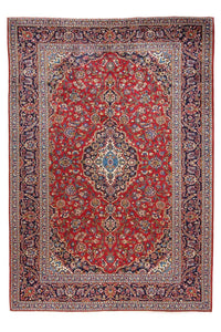 Alfombra persa - Keshan - 359 x 252 cm - rojo
