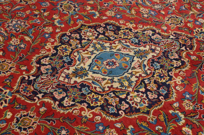 Alfombra persa - Keshan - 359 x 252 cm - rojo