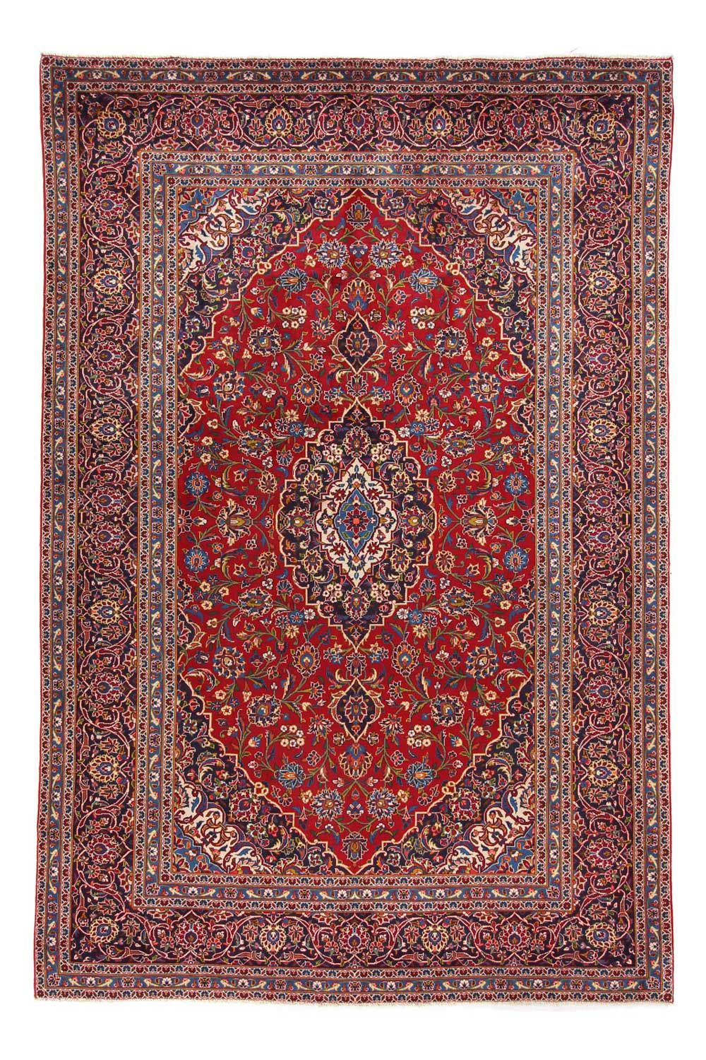 Alfombra persa - Keshan - 368 x 247 cm - rojo