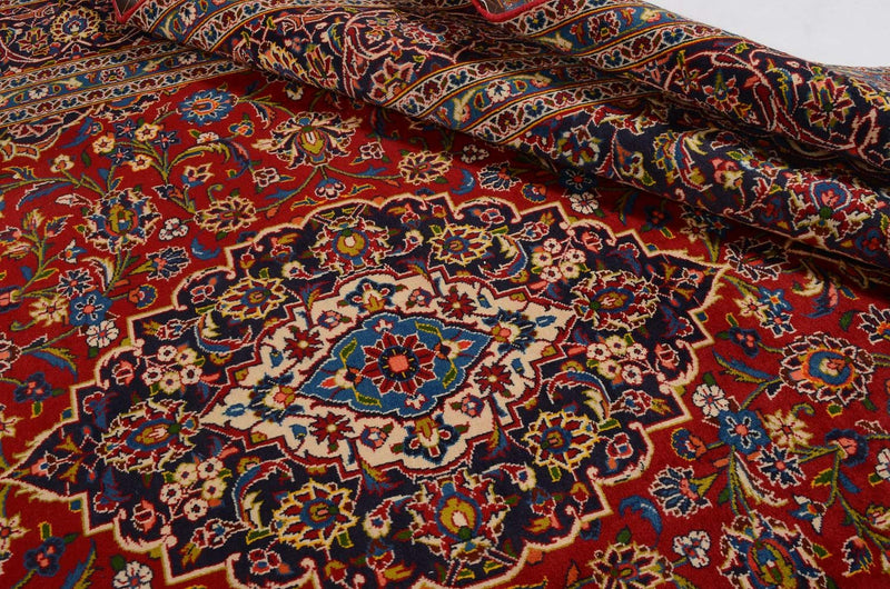 Alfombra persa - Keshan - 368 x 247 cm - rojo