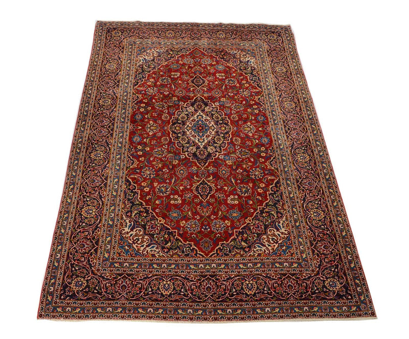 Alfombra persa - Keshan - 368 x 247 cm - rojo