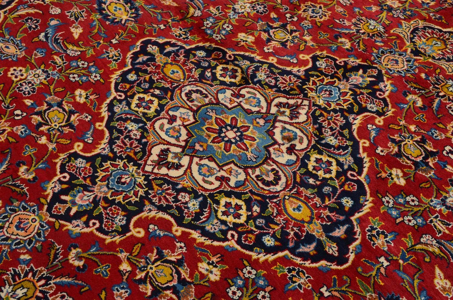 Alfombra persa - Keshan - 360 x 255 cm - rojo