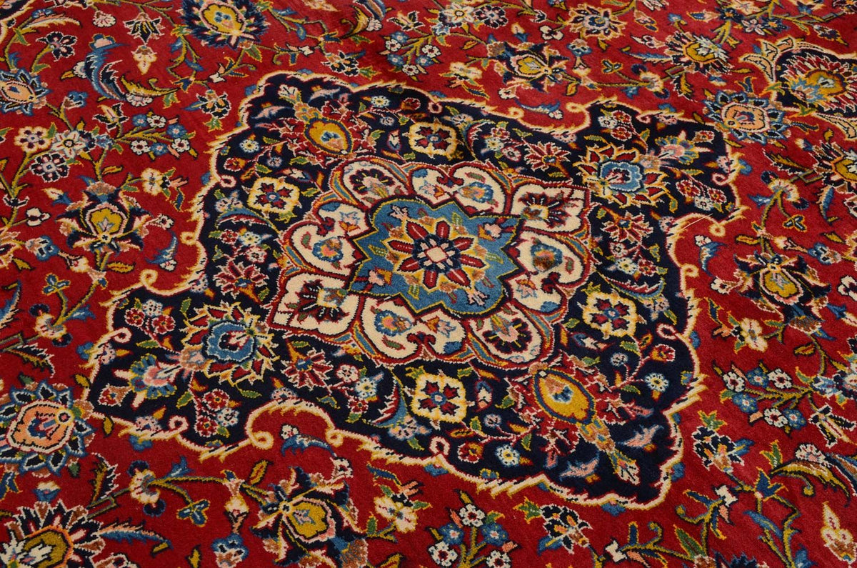 Alfombra persa - Keshan - 360 x 255 cm - rojo