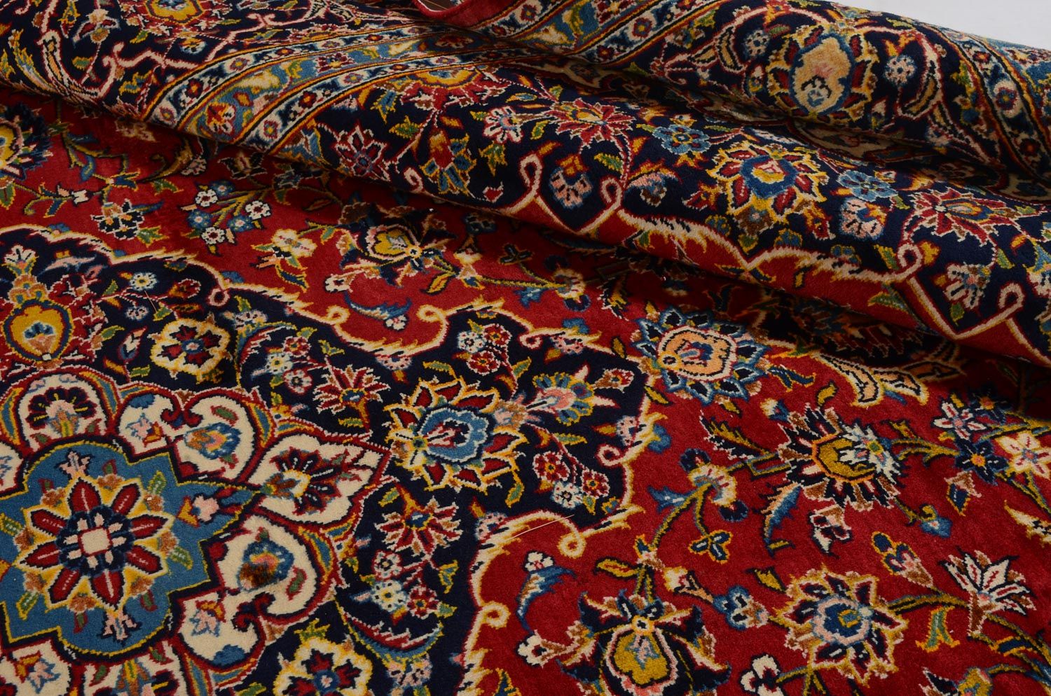 Alfombra persa - Keshan - 360 x 255 cm - rojo