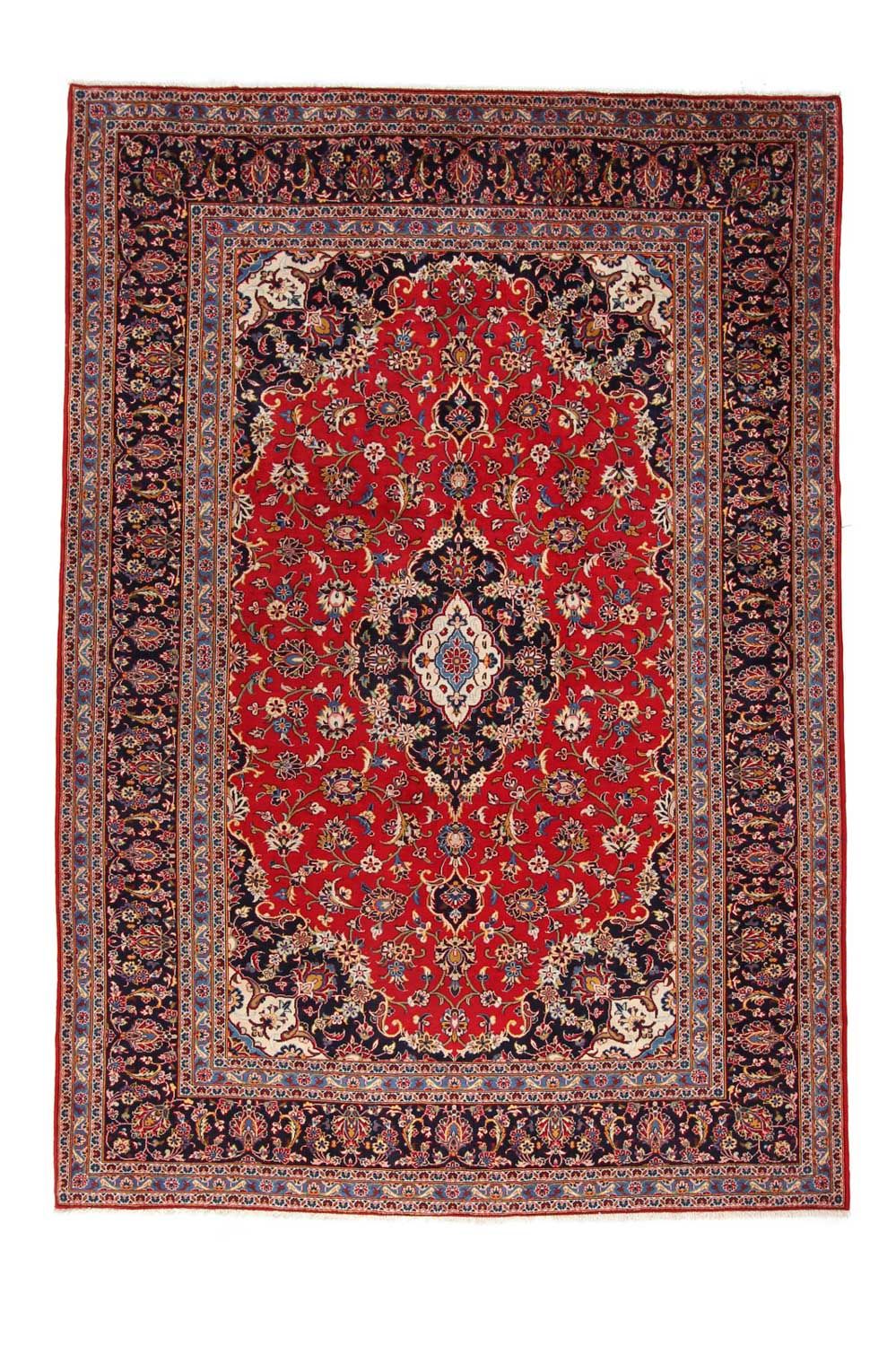 Alfombra persa - Keshan - 350 x 242 cm - rojo