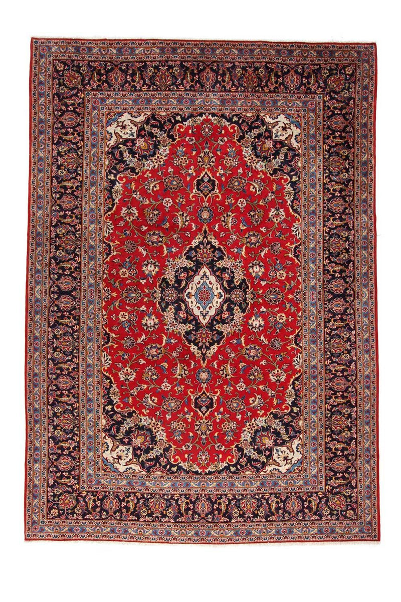 Alfombra persa - Keshan - 350 x 242 cm - rojo
