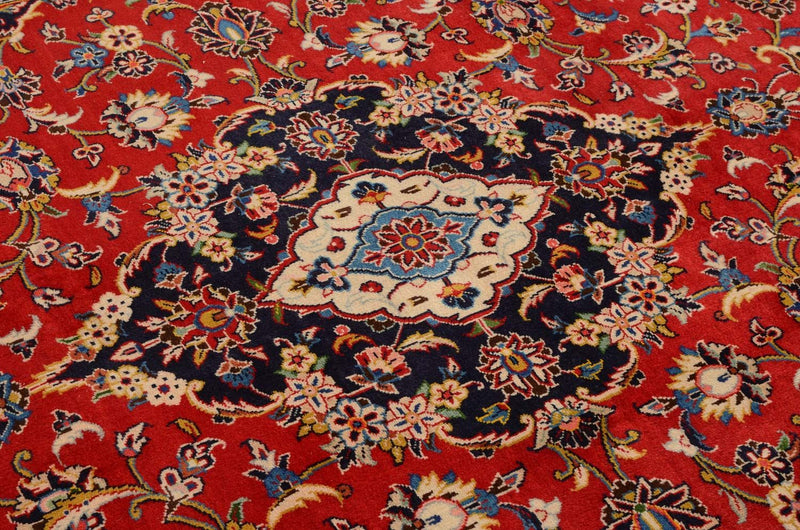 Alfombra persa - Keshan - 350 x 242 cm - rojo