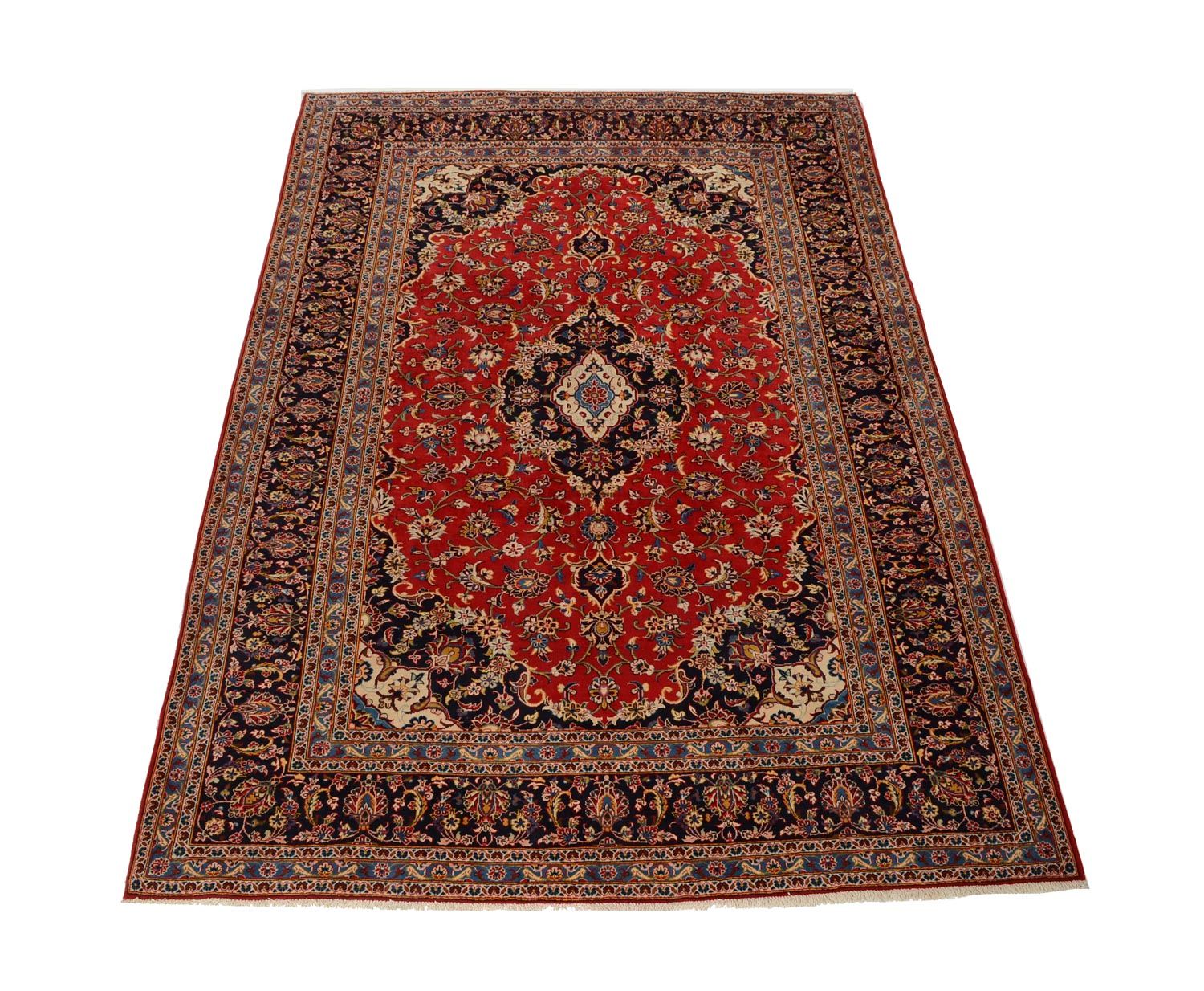 Alfombra persa - Keshan - 350 x 242 cm - rojo