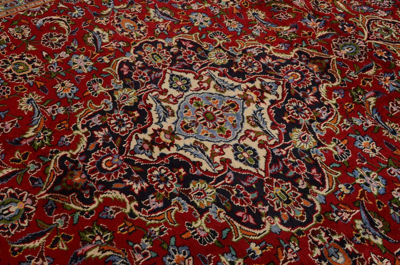 Alfombra persa - Keshan - 352 x 248 cm - rojo