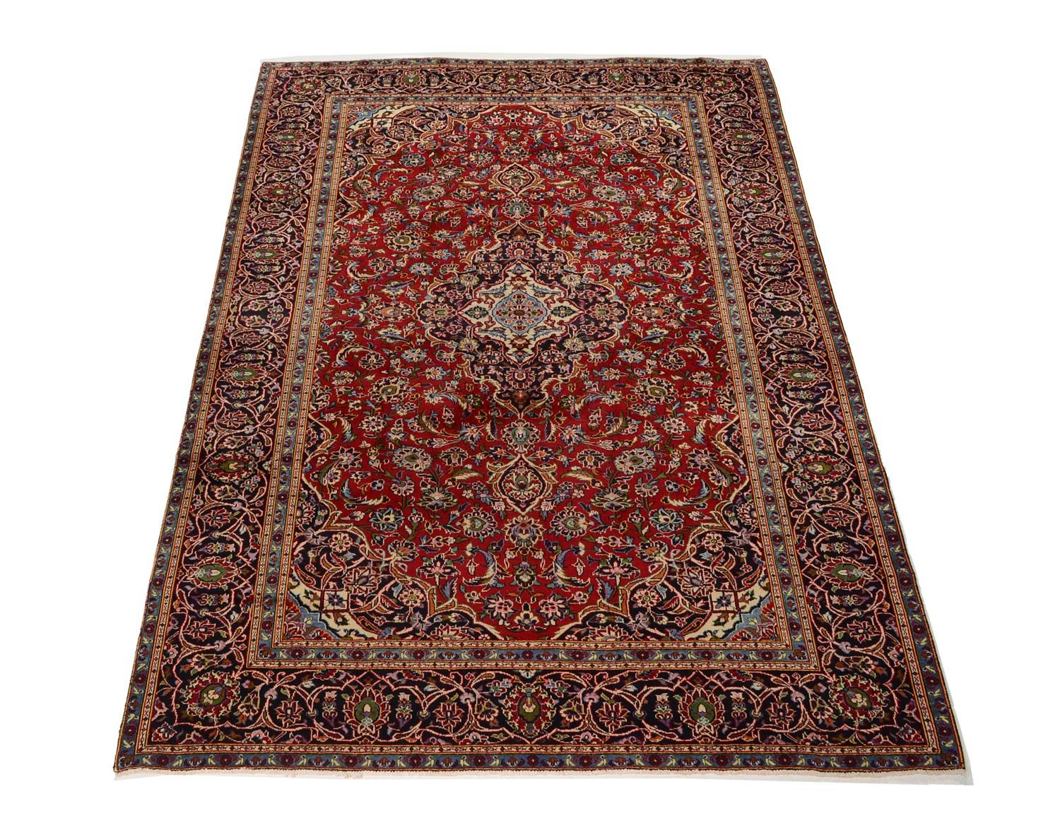 Alfombra persa - Keshan - 352 x 248 cm - rojo