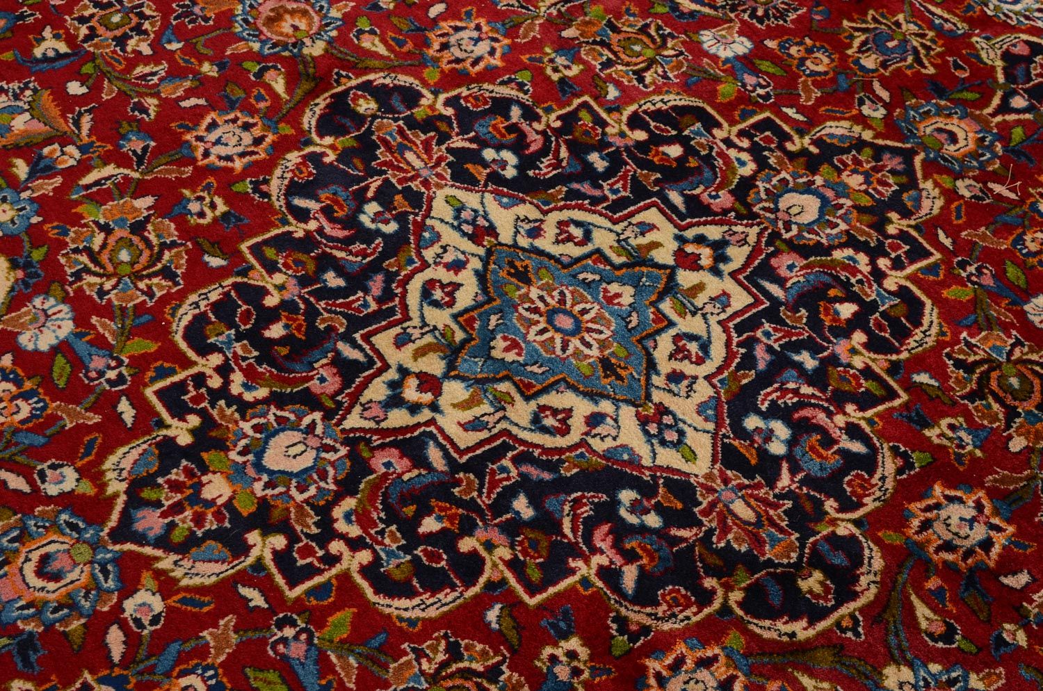 Alfombra persa - Keshan - 365 x 258 cm - rojo