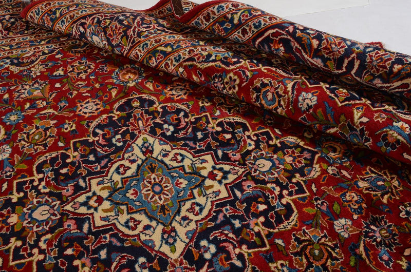 Alfombra persa - Keshan - 365 x 258 cm - rojo